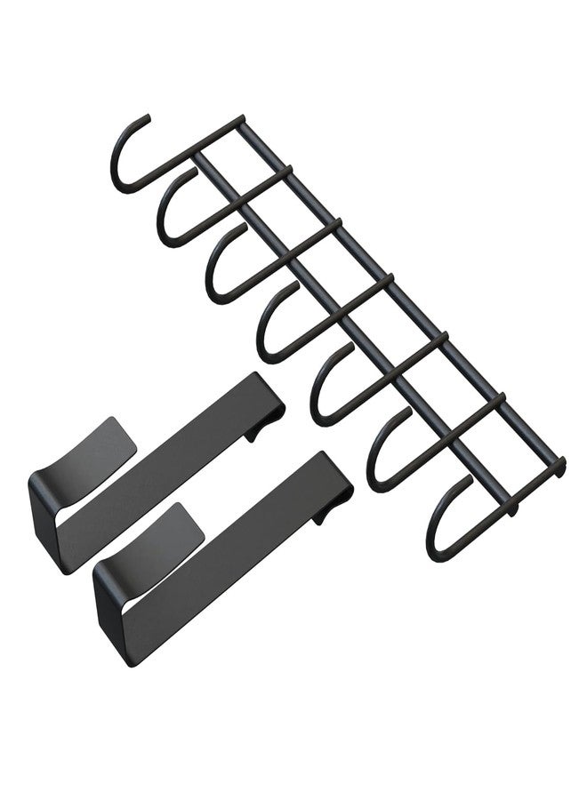 TORO Door Hangers for Clothes Without Drill Suitable for All Doors, Cloth Hanger for Door, Over The Door Hook Hanger for Clothes (Stright Door Hanger_Black) - Image 3